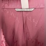 Victoria's Secret  Pink Satin Silky Pajama Pants Lounge Spell Out, Pockets ; XL Photo 4