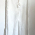 Becca  White Lace Crochet Pants, Resortwear Summer Vacation‎ Medium Photo 0