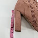 Steve Madden  Ennie Rose Suede Cutout Mid-Calf light pink Boots boho size 7.5 Photo 2