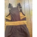 Free People FP Movement Hit the Slopes Fleece Overalls Camel Combo Sz Medium NWT Photo 3