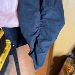 Soft Surroundings  Black Ruched Full Length Leggings Size Large Photo 3