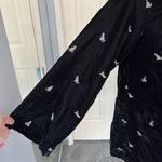 Kayseria Black Velvet Cat Tiger Embroidered Top Size undefined Photo 5