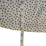 Karl Lagerfeld Top Medium White Black Polka Dot 3/4 Length Tiered Ruffle Sleeve Photo 5
