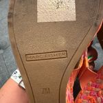 Marc Fisher Pink and Orange Woven Espadrille Wedge Photo 10