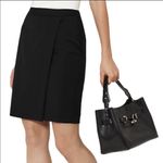 J.Crew 𝅺nwt  black suiting wrap skirt sz 0 Photo 0