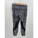 Lululemon  Speed Tight V Leggings Ankle Women 6 Black White Pockets Workout Photo 1