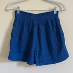 Faherty  Dream Cotton Gauze Matching Set Shirt & Shorts Size Small strong blue Photo 11