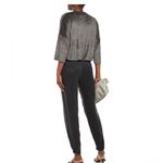 IRO   Parada gray velvet velour oversized tee in Anthracite- Size XXS Photo 1