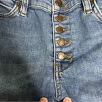 Free People  | Button Fly Skinny Jeans with Distressed Hem Photo 11