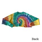 Daydreamer Tie Dye Cut Off Sweatshirt Photo 3