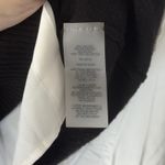 Siani Milano Sweater Medium V Neck Layered Pullover Ruffle Trim Preppy Academia Black Photo 4