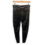 Spanx Velvet Shine Leggings XL Pull On Black Metallic Shimmer Shapewear Party Photo 5