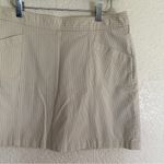Dockers Tan Beige Pinstriped Size 8 Golf Pickleball Tennis Skorts Cotton Blend Photo 2