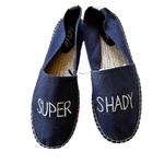 Aerie NEW  Canvas Espadrilles SUPER SHADY Slip On Navy SZ-10 Photo 1
