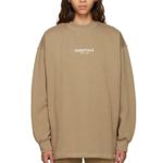 Womens FEAR OF GOD ESSENTIALS Tan Cotton Sweatshirt Size: XL NWT Photo 0