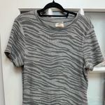 Anthropologie Daily Practice Waffle Knit Ribbed Zebra Print Maxi Dress Size L Photo 8