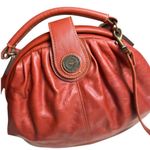 Capezio Vintage 1980 Reddish Orange Leather Shoulder Bag Photo 0