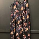 City Chic  Desert Floral  wide leg pleated sleeveless flowy jumpsuit  NWT L 20 Photo 2