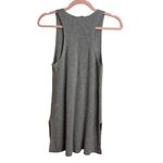 Athleta Gray Linen Blend Ribbed Tank Top Photo 1