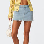 Edikted  Skirt Denim Mini Photo 0