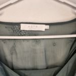 ASTR The Label Cinched Waist Long Sleeve Top Sage Green Photo 2