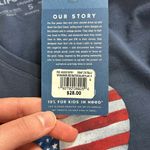 | Life is Good Crusher V-neck Heart Watercolor Flag T-shirt Photo 5