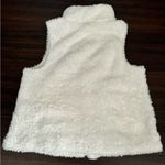 Forever 21 Fuzzy White Zip Up Vest Photo 2