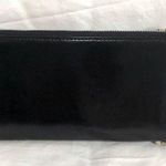 Black Faux Leather Zip Wallet Photo 3