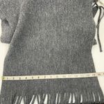 Lucky Brand Fringe Scarf Soft Grey Acrylic Poly Knit 15x83 Long Cozy Wrap Photo 6
