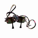 Betsey Johnson  Luz Floral and Pearl Bow Ankle Strap Heels Photo 4