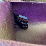 American Vintage Vintage 90s Lynne Jerome Floral Beaded Crossbody Purse 100% Silk Lined | Brown Photo 12