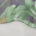 Unbranded Sheer Floral Lightweight Viscose Square Scarf India Blue Photo 3