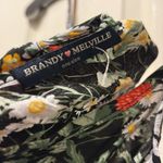 Brandy Melville  Black Floral Sleeveless Spaghetti  Dress Photo 4