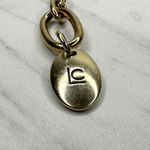 Liz Claiborne Open Hoop Gold Tone Metal Chain Link Belt OS One Size Photo 2