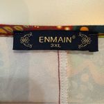 Email Colorful greens browns Floral Women's Tunic Top Red Size undefined Photo 4