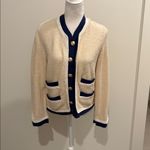 J.Crew  Textured Boucle Lady Jacket/Cardigan Sz M Photo 3