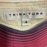 Trina Turk Kern Serape Striped Wide Leg Cotton Pants Women’s Size 4 Photo 3