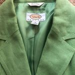 Talbots VTG 100% Irish Linen 2 Button Blazer Jacket Sz. 10P Lined Shoulder Pads Photo 2