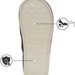 Black & White Cozy Casa Essential Slippers with Heart Design NWT Size 8 Photo 3