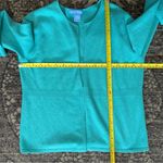 White + Warren Women’s Size S Turquoise Blue Cashmere Sweater Cardigan Photo 5