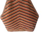 Fornia Women's Size‎ S/M Orange Brown Striped Halter Bralette Size M Photo 3
