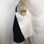 AIKO Black & Ivory Leather Trim Tank Top S Photo 5