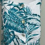 C&C California C & C California women’s medium palm leaf linen top Photo 1