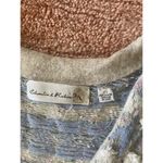 Charlie & Robin blue knit wool blend vest short sleeve bow detail size M Size M Photo 1