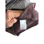 Nina Leonard  size medium black and burgandy floras and plaid print dress 3/4 sle Photo 4