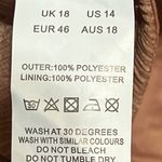 Pretty Little Thing Draped Cowl Corset Crop Top Size 14 Rose Gold Gauze Crepe Tank Photo 3