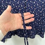 Rails  XS Button Front Blouse Navy Blue‎ Celestial Casual Night Out Photo 2
