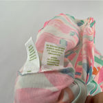 Lilly Pulitzer Lilly‎ Pulitzer Stretch Cotton Colorful Pastel V-Neck Women's Short Sleeve Tee M Photo 5