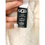 UGG  RTW Loyra Kangaroo Pocket Sherpa Metallic Pullover Hoodie Cream Women's L Photo 4