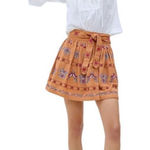 Anthropologie  Meghan Embroidered Mini Skirt size 6 Photo 0